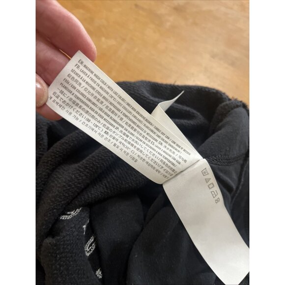 Abercrombie&Fitch Joggers Pants Womens L Black Fleece Elastic Waist Logo - Picture 12 of 12